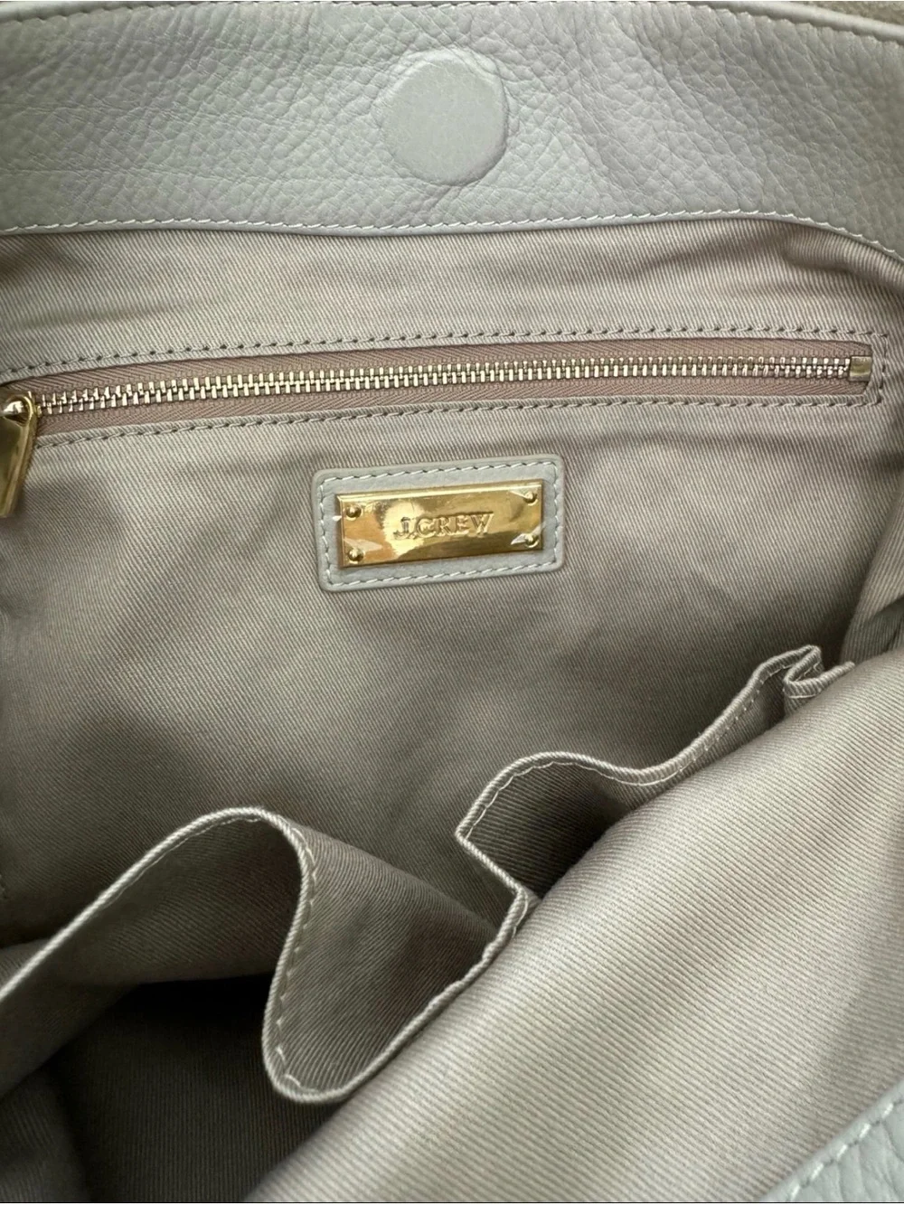 JCrew Women's Leather Hobo Bag with Tassel Accent